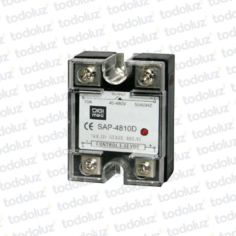 Rele de Estado Solido (SSR) 10A 3/32Vdc - 40/480Vac