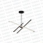Colgante Led Incorp. 3 Barras Lineales Entrecruzadas Acabado Negro 30W 6500°K (54.1161)