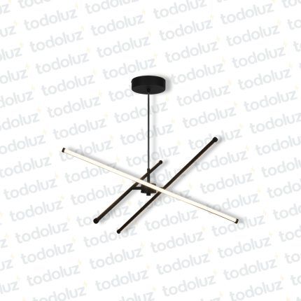 Colgante Led Incorp. 3 Barras Lineales Entrecruzadas Acabado Negro 30W 6500°K (54.1161)