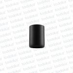 Spot Adosar Redondo Negro p/ Lamp. Dicroica MR16 1*GU10
