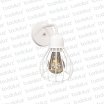 Aplique de Pared Vintage Esferico Blanco 1*E27 (50.329)