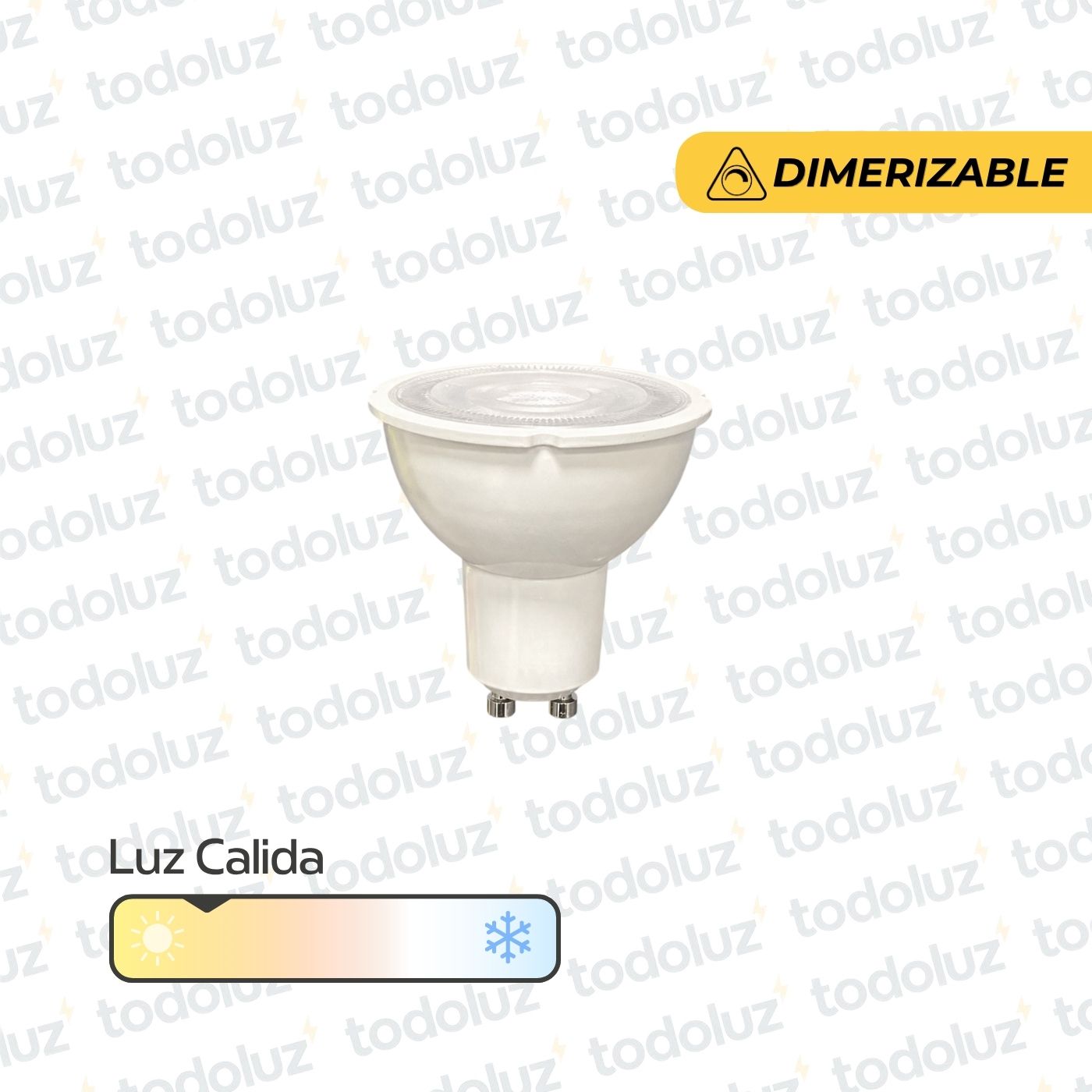 84adf089-10bb-4ea6-a4c1-066db6b14a70-13247.jpg Lamp. Led Dimerizable Dicroica MR16 8W 640lm 40° GU10 Luz Calida 3000°k 220Vac