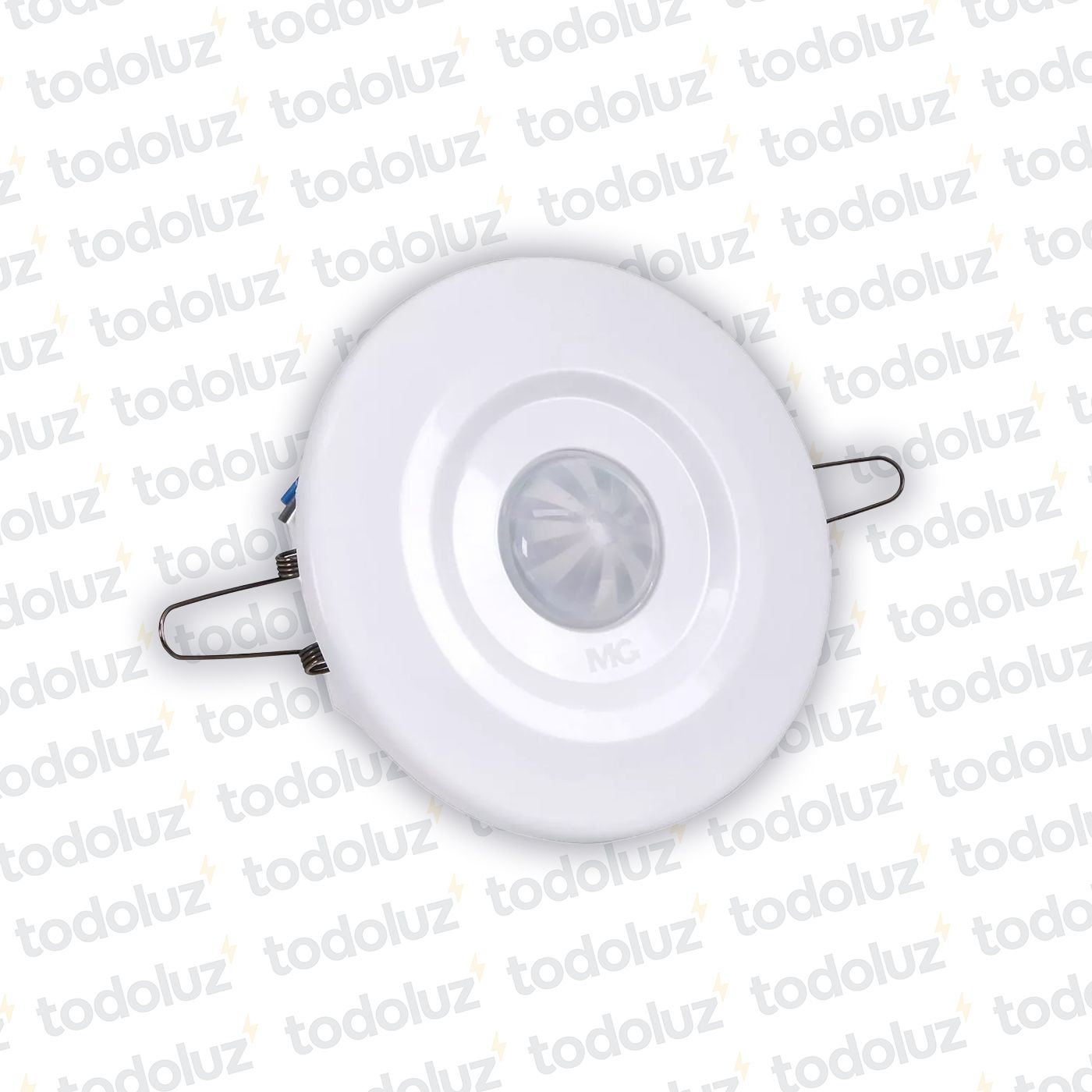 8871-interno-363701f87da44badaf95bc769554d0dd.jpeg Sensor de Movimiento de Embutir p/ Techo 360° Blanco 220Vac Margirius