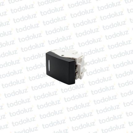 Mod. Int. 24mm (1mod) Combinacion 10A 250V Negro Ek