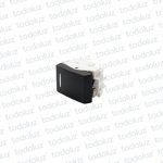 Mod. Int. 24mm (1mod) Combinacion 10A 250V Negro Ek