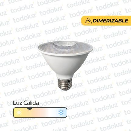 Lamp. Led Dimerizable Par30 12W 960lm 38° E27 Luz Calida 3000°k 220Vac