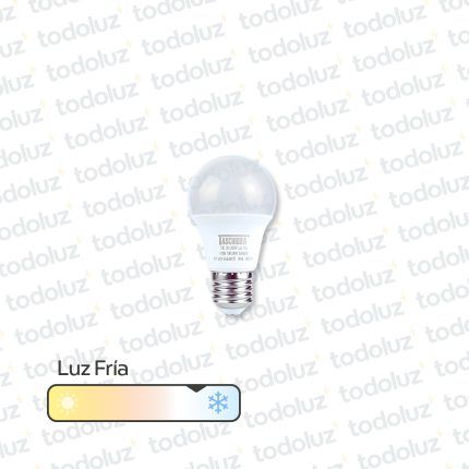 Lamp. Led Bulbo 4.9W 400lm E27 Luz Fria 6500°k 220Vac Taschibra