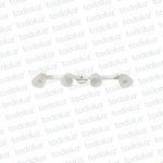 Aplique B. Circular Barra Lineal Blanco Cabezal Movil PVC 4*E27 (50.528)