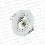 Spot Embutir Redondo Plano Movil Blanco p/Lamp. MR16 1*GU10