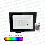 Proyector Led 30W Multicolor RGB c/ Control 220Vac