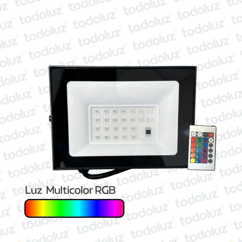 Proyector Led 30W Multicolor RGB c/ Control 220Vac