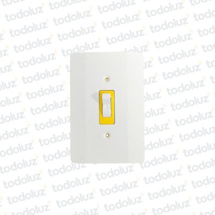 Interruptor Emb. Unipolar Amarillo 30A 250V Tipo Panam Eletromar