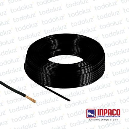 Cable Inpacord 2x0.5mm² Negro 300V Antillama (x.Rollo/100m) Inpaco