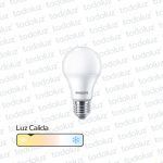 Lamp. Led Bulbo A60 8W 700lm E27 Luz Calida 3000°k 220Vac Philips