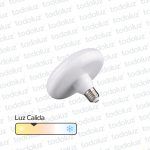 Lamp. Led UFO 15W 1275lm E27 Luz Calida 3000°k 220Vac