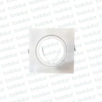 Spot Embutir Plano Movil Blanco p/ AR111 PVC (52.182) (LIQUIDACION)