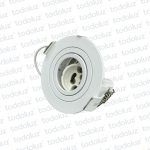 Spot Embutir Redondo Plano Movil Blanco p/Lamp. MR11 1*GU10