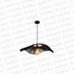 Colgante Ondulado Yute Negro 1*E27 (54.1153)