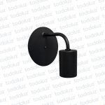 Aplique Interior Fijo Negro Base 13cm 1*E27 (50.580)