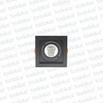 Spot Embutir Modular Cuadrado Negro con Fondo Interior Negro Movil Par30 1*E27 (52.253.Ng)