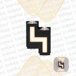 Aplique Ext. Bidireccional Escalonado Doble Negro 4W c/Iluminacion Frontal 3W Luz Calida 3000°k (57.459)