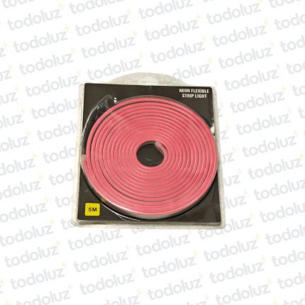 Manguera Led Neon 6mm Luz Rosada 12Vdc IP65 (x.Rollo/5m)