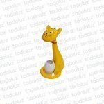 Luminaria de Mesa Gatito Amarillo c/Lapicero Cabeza Movil 6w 3Tonos 3Intensidades + Luz Noctura 220Vac
