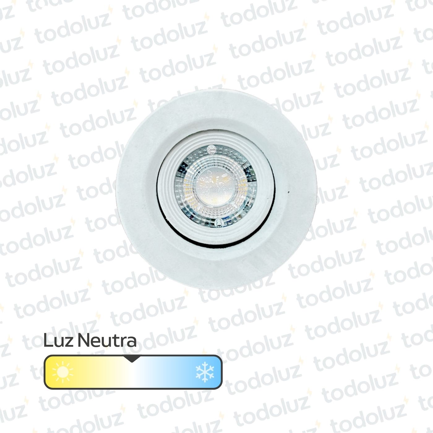 d88bd6fb-7ee0-4c99-9b7f-c01424007da8-11651-1.jpg Spot Led Redondo Movil p/ Embutir Borde Blanco 5W Luz Neutra 4000°k