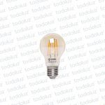 Lamp. Led Smart Bulbo Filamento A60 7W E27 Luz Calida 2200°k 220Vac Taschibra