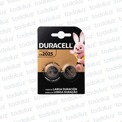 Pila Moneda CR2025 3V (x.2unid) Duracell