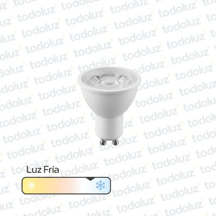 Lamp. Led Dicroica MR16 7W 630lm 38° GU10 Luz Fria 6500°k 220Vac Argo