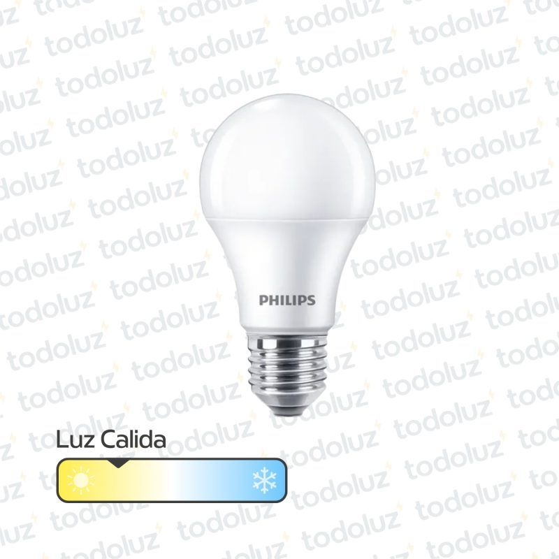 Lamp. Led Bulbo A60 15W 1300lm E27 Luz Calida 3000°k 220Vac Philips