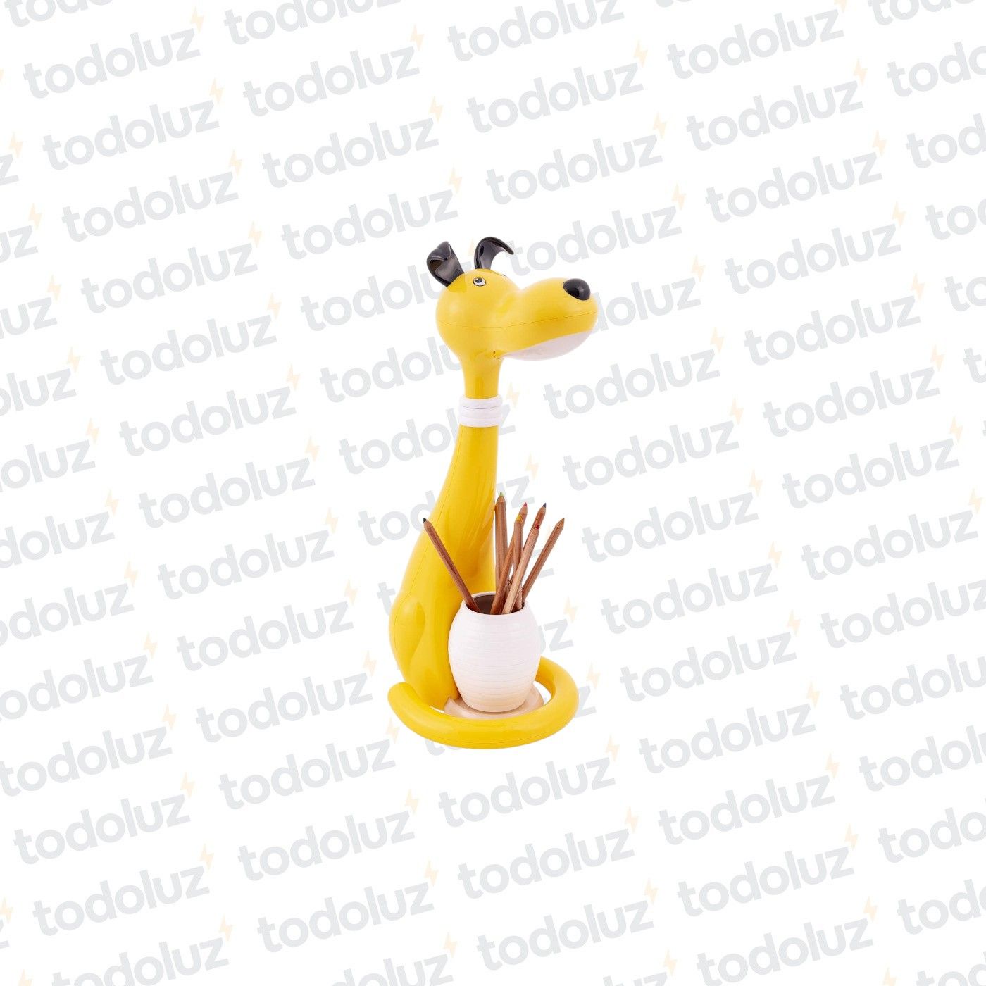 e8bc535b-6806-4461-907f-4f9aa7534870-11756.jpg Luminaria de Mesa Perrito Amarillo c/Lapicero 6w 3Tonos 3Intensidades + Luz Noctura 220Vac