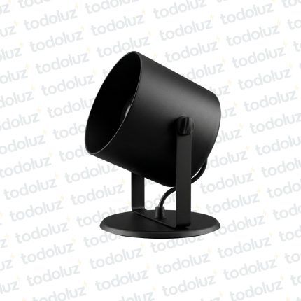 Spot Adosar Movil Redondo Negro p/Lamp. AR111 1*GU10