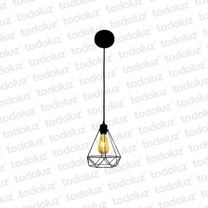 Colgante Triangular Negro Estilo Vintage 3*E27 (54.945)