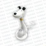 Luminaria de Mesa Perrito Blanco c/Lapicero 6w 3Tonos 3Intensidades + Luz Noctura 220Vac