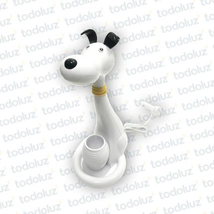Luminaria de Mesa Perrito Blanco c/Lapicero 6w 3Tonos 3Intensidades + Luz Noctura 220Vac