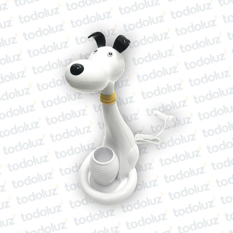 Luminaria de Mesa Perrito Blanco c/Lapicero 6w 3Tonos 3Intensidades + Luz Noctura 220Vac