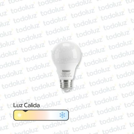 Lamp. Led Bulbo 9W 803lm E27 Luz Calida 3000°k 220Vac Taschibra