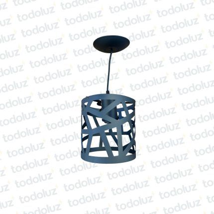 Colgante Cilindro Craquelado Negro 1*E27 (54.975)