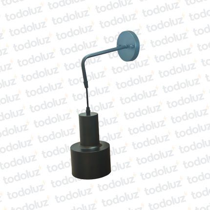 Aplique Metal Negro c/Pantalla Colgante 1*E27 (50.474)(Liquidacion)