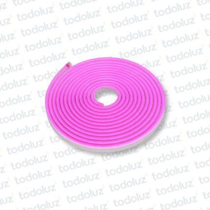 Manguera Led Neon 6mm Luz Rosada 12Vdc IP65 (x.Rollo/5m)