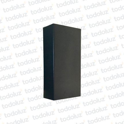 Aplique Ext. Bidireccional Rectangular Plano Negro 2*G9 IP54 (57.111) (Liquidacion)