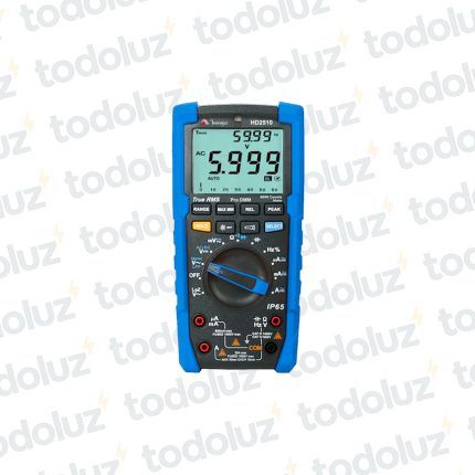 Multimetro Digital (Tension 1000Vdc/750Vac)(TRMS)(Sec.Fase)(Cat.IV/600V) IP65 Minipa (Liquidacion)