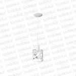 Colgante Cilindro Craquelado Blanco 1*E27 (54.975)