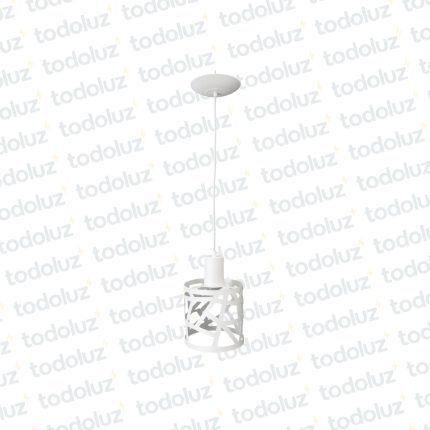 Colgante Cilindro Craquelado Blanco 1*E27 (54.975)