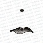 Colgante Ondulado Yute Negro 1*E27 (54.1153)