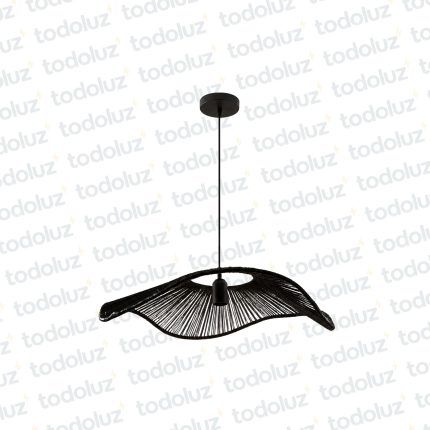 Colgante Ondulado Yute Negro 1*E27 (54.1153)