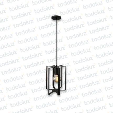 Colgante Vintage Cilindrico con Laminas Rectas Negro 1*E27 (54.1131)