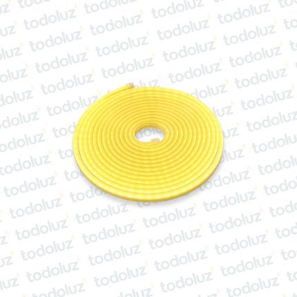 Manguera Led Neon 6mm Luz Amarilla 12Vdc IP65 (x.Rollo/5m)